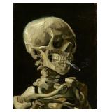 Skeleton With a Burning Cigarette Vincent Van Gogh