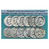 1971-1978 Complete Eisenhower Coin Set