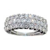 Brilliant 2.05 ct VS Lab Diamond Anniversary Ring