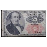 1874-1876 25 Cent Fractional Currency