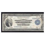 1918 $1 Cleveland Federal Reserve Bank Note
