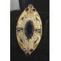 Amazing Marquise Cut Sapphire & White Topaz Ring