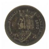 RARE 1893 Isabella Silver Commemorative Quarter