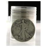 Mixed Date Walking Liberty Silver Halves