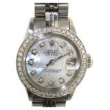 Oyster Perpetual Lady Datejust Rolex w/MOP-Diamond