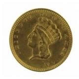 1857 Type 3 Liberty Head $1.00 Gold Coin
