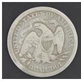 1875 Seated Liberty Silver Quarter