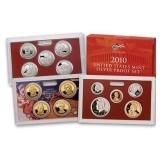 2010 US Mint Silver 14 pc  Proof Set