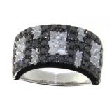 Brilliant 2.50 ct Black & White Diamond Ring