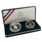 1992 US Mint Columbus Quicentenary 2 Coin Proof