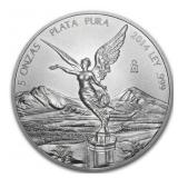 5 Ounce - 2014 Libertad .999 Fine Silver Coin