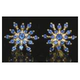 Stunning Sapphire Designer Earrings