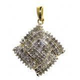 Cushion Cut 1/2 ct Diamond Pendant