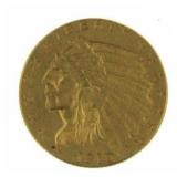 1910 Indian Head $2.50 Gold Quarter Eagle