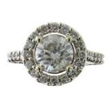 14kt Gold 3.02 ct Round Cut Diamond Ring