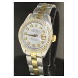 Oyster Lady Datejust 26 Rolex w/MOP & Diamonds
