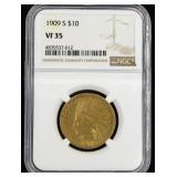 1909-S Indian Head $10 Gold Eagle