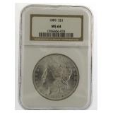 1885 MS64 Morgan Silver Dollar