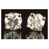 14kt Gold Brilliant 1/2 ct Diamond Stud Earrings