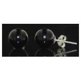 Beautiful 8mm Onyx Stud Earrings