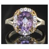 Natural Oval 2.50 ct  Amethsyt Dinner Ring