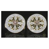 Brilliant Antique Style 1/2 ct Diamond Earrings