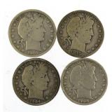Mixed Date Barber Silver Half Dollars