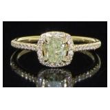14kt Yellow Gold 1.05 ct Diamond Ring