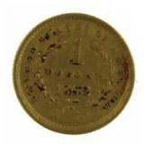 1852 Type 1 Liberty Head $1.00 Gold Coin