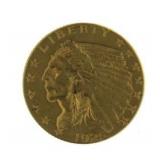 1925-D Indian Head $2.50 Gold Quarter Eagle