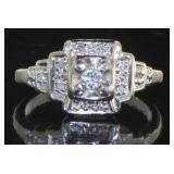 14kt Gold Antique 1/4 ct Diamond Ring