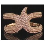 Rose Toned Starfish Designer Band