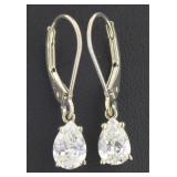 14kt Gold Pear Cut 1.16 ct Diamond Earrings