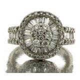 14kt Gold Brilliant 2.00 ct Baguette Diamond Ring