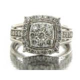14kt Gold Cushion Cut 1.00 ct Diamond Ring