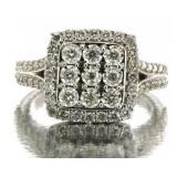 14kt Gold Brilliant 1.00 ct Diamond Designer Ring