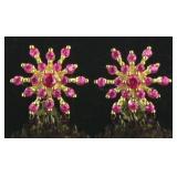 Stunning Ruby Designer Earrings