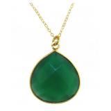 Beautiful Genuine Green Onyx Necklace