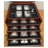 PCS Morgan & Peace Dollar Year Set 28 Coin