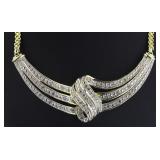 Beautiful 1/2 ct Diamond Evening Necklace