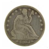 1853 Seated Liberty Silver Half Dollar