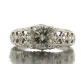 14kt Gold Round Brilliant 1.83 ct Diamond Ring