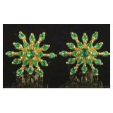 Stunning Emerald Designer Earrings