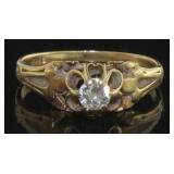 14kt Gold Antique 1/3 ct Diamond Ring