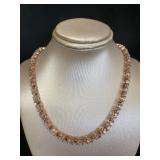 Genuine 26.33 ct Oval Morganite 18" Necklace