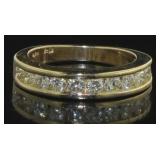 14kt Gold Channel Set 3/4 ct Diamond Band