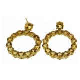 Genuine 5.00 ct Golden Ctirine Earrings