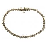 10kt Gold Diamond Tennis Bracelet