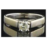 14kt Gold Brilliant 1/2 ct Diamond Solitaire Ring