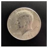 1964 BU Kennedy 90% Silver Half Dollar